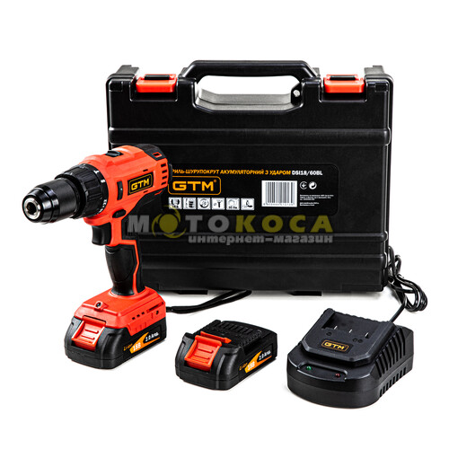 Акумуляторний шуруповерт GTM DSI18/60BL