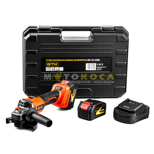 Болгарка аккумуляторная GTM AGC18/125BL