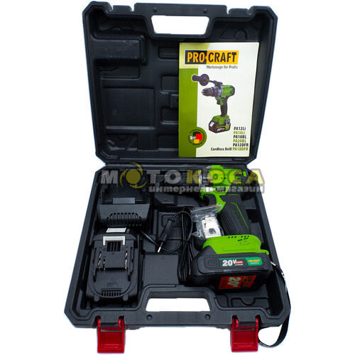 Аккумуляторный шуруповерт Procraft PА20BL UNIVERSAL