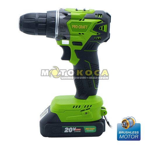 Аккумуляторный шуруповерт Procraft PА20BL UNIVERSAL
