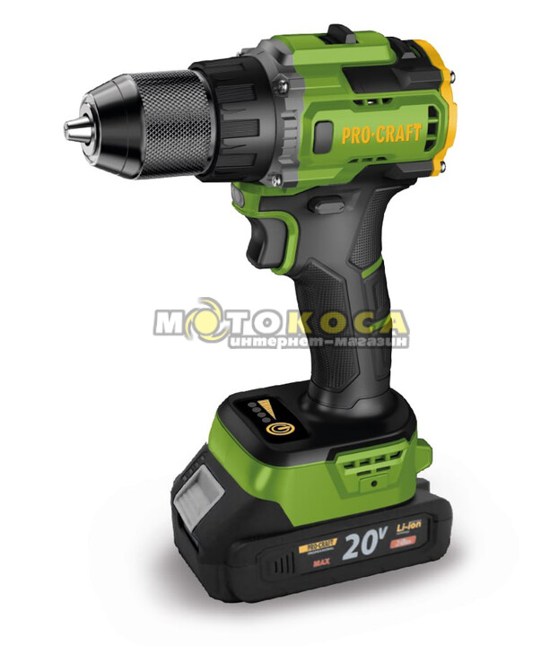 Акумуляторний шуруповерт ProCraft PA18LiH (1 АКБ та ЗП)