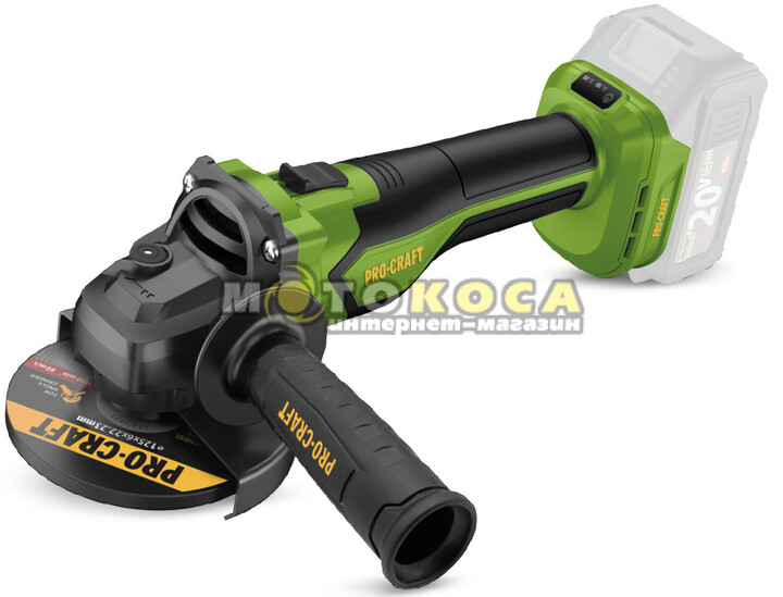 Болгарка акумуляторна (КШМ) Procraft PGA22 (без АКБ та ЗП)