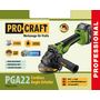 Болгарка акумуляторна (КШМ) Procraft PGA22 (1 АКБ та ЗП)