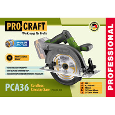 Пила дисковая аккумуляторная ProСraft PCA36 (без АКБ и ЗУ)