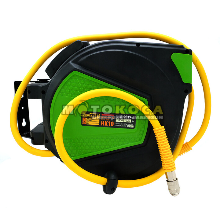 Пневмошланг в катушке ProCraft HK10 (10 метров)