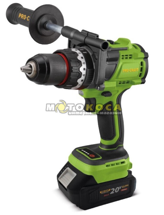 Акумуляторний шуруповерт ProCraft PA18ProBL (1 АКБ та ЗП)