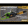 Аккумуляторная цепная пила Procraft PСA40/2 купить, отзывы