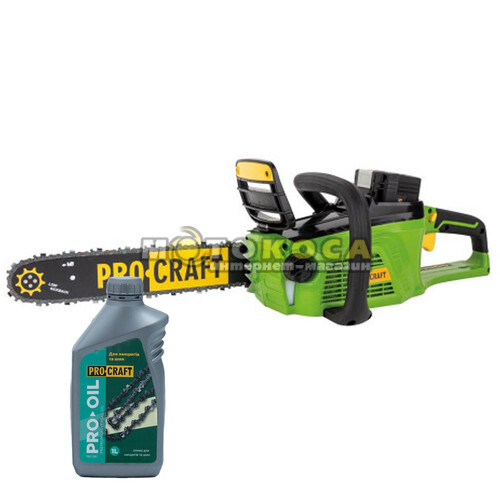 Акумуляторна ланцюгова пилка Procraft PKA40Li