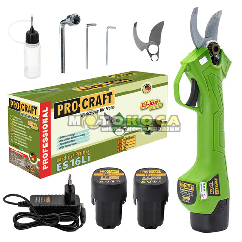 Акумуляторний секатор Procraft ES16Li