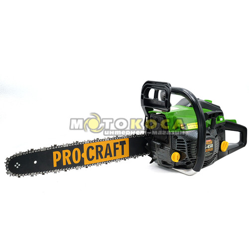 Бензопила Procraft GS450 + Олива 2T 1л + Олива для ланцюга Procraft 1л