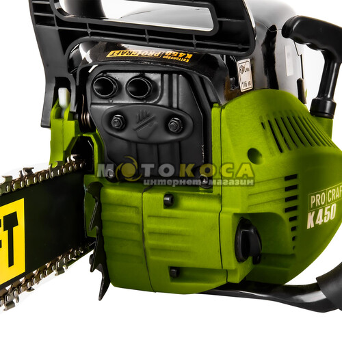 Бензопила Procraft K450 (Олива 2T 1л + Олива для ланцюга Procraft 1л)