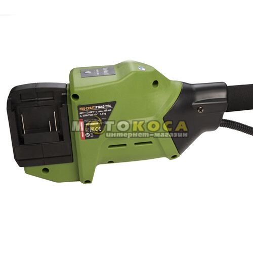 Триммер аккумуляторный Procraft PTA40 (2 АКБ 20В/4Ач + ЗУ charger 20/2)