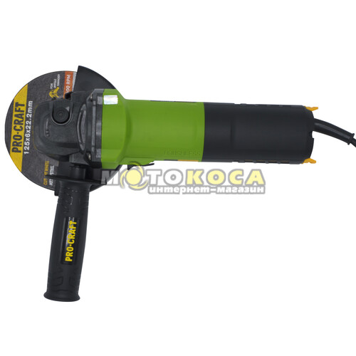 Угловая шлифмашина (Болгарка) Procraft PW1550 125 мм (безщеточная)
