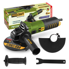 Угловая шлифмашина (Болгарка) Procraft PW1550 125 мм (безщеточная)