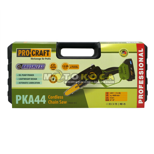 Аккумуляторная цепная пила Procraft PKA44 (в кейсе)