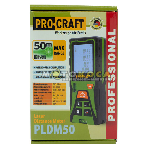 Лазерний далекомір Procraft PLDM50