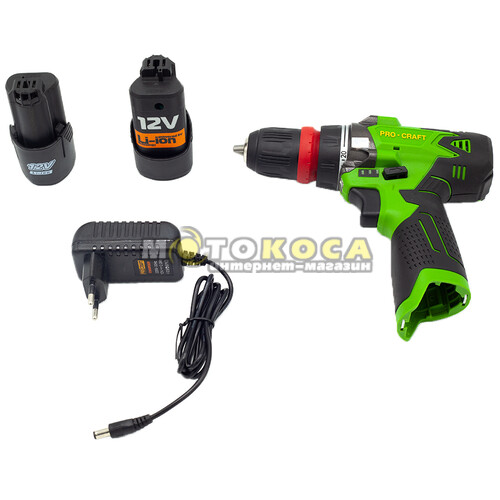 Акумуляторний шуруповерт Procraft PA12DFR Universal