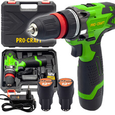 Акумуляторний шуруповерт Procraft PA12DFR Universal