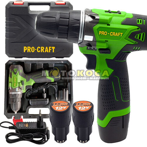 Акумуляторний шуруповерт Procraft PA12Li new