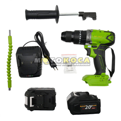 Акумуляторний шуруповерт Procraft PA18BL Universal Extra