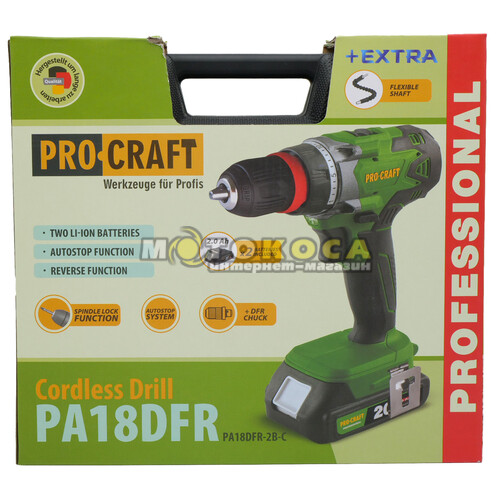 Аккумуляторный шуруповерт Procraft PA18DFR