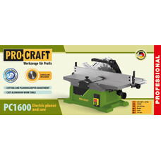 Стационарная циркулярная пила с фуганком ProCraft PC1600