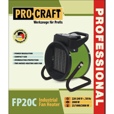 Тепловентилятор керамический Procraft FP20С