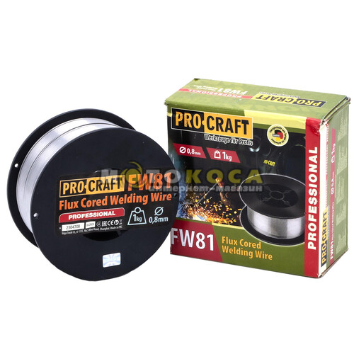 Флюсовая сварочная проволока Procraft FW81 (0.8мм, 1кг)