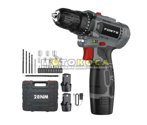 Аккумуляторный шуруповерт FORTE CD-12BC