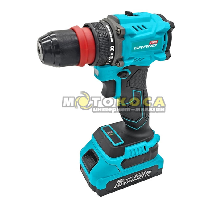 Аккумуляторный шуруповерт GRAND ДА-20/2 DFR BL PRO купить, отзывы