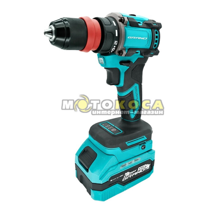 Акумуляторний шуруповерт GRAND ДА-20/50 BL/DFR