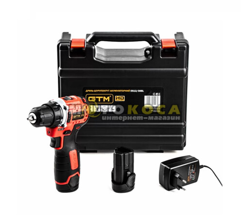 Аккумуляторный шуруповерт GTM DS12/38BL