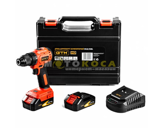 Аккумуляторный шуруповерт GTM DS18/50BL