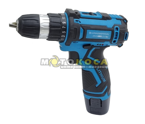 Акумуляторний шуруповерт KRAISSMANN 2510 ABS 12/2 Li