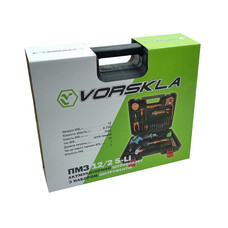 Акумуляторний шуруповерт VORSKLA ПМЗ 12/2 S-Li з набором інструментів