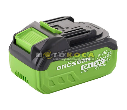Аккумуляторная батарея GROSSER 8А (20В/8Ач)