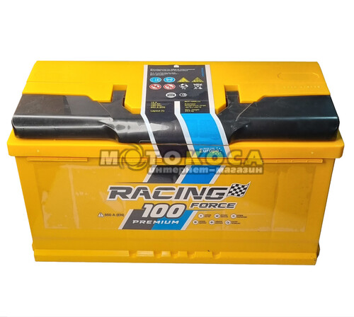 Автомобильный аккумулятор Racing Force 100Ah 850A L+