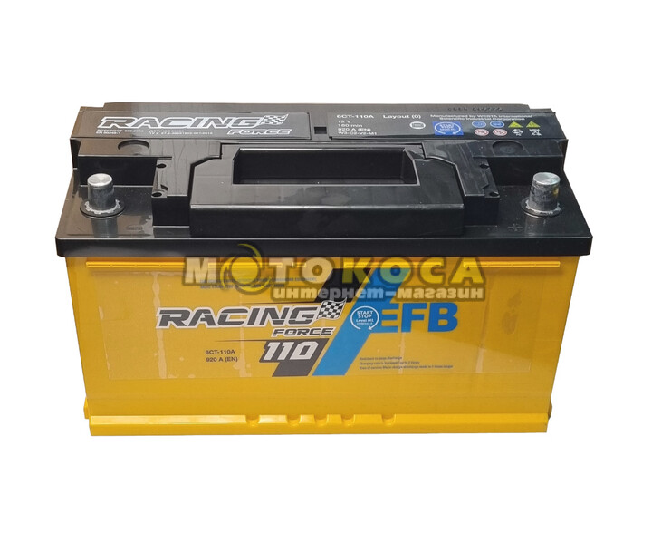 Автомобильный аккумулятор Racing Force 110Ah 920A R+ купить, отзывы