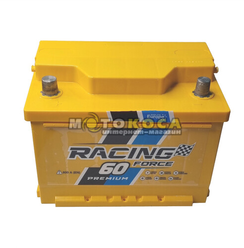 Автомобильный аккумулятор Racing Force 60Ah 600A L+