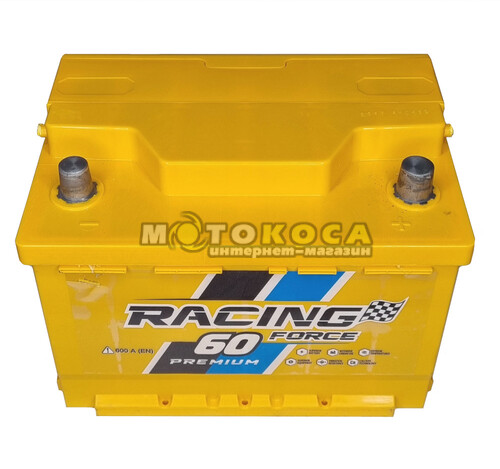 Автомобільний акумулятор Racing Force 60Ah 600A R+