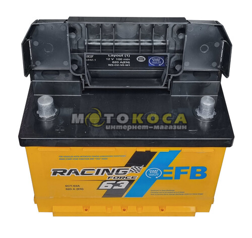 Автомобільний акумулятор Racing Force 63Ah 620A L+