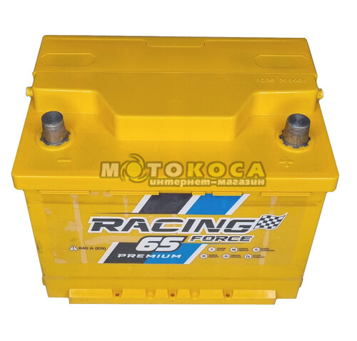 Автомобільний акумулятор Racing Force 65Ah 640A R+