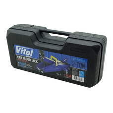 Домкрат гидравлический подкатной Vitol 2т (ДП-20065К) в кейсе