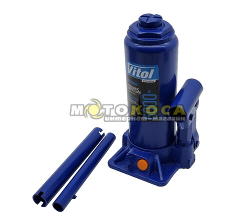 Домкрат гидравлический бутылочный Vitol 5т (ДБ-05004К) в кейсе