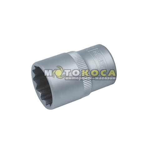 Головка торцева дванадцятигранна HAISSER сатинова 1/2" 17х38 мм (70150)