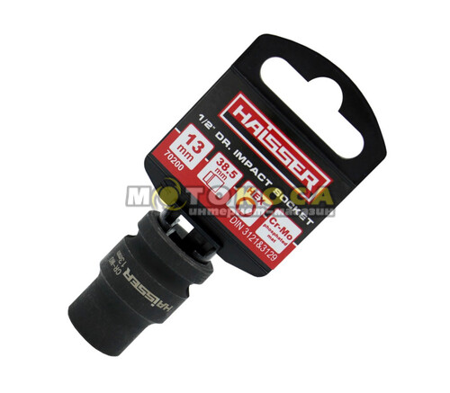 Головка торцева ударна шестигранна HAISSER 1/2" 13х38,5 мм (70200)