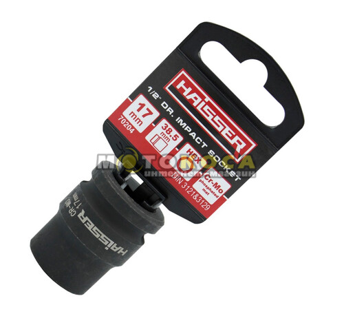Головка торцева ударна шестигранна HAISSER 1/2" 17х38,5 мм (70204)