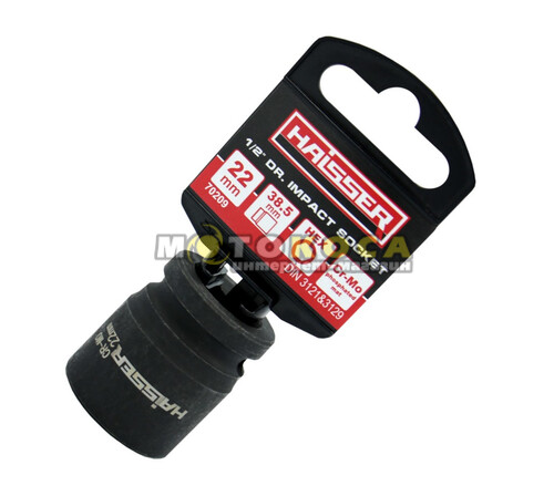 Головка торцевая ударная шестигранная HAISSER 1/2" 22х38,5 мм (70209)