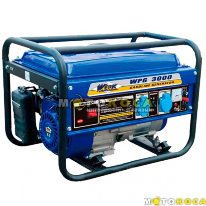 Бензиновый генератор Werk WPG 3000 купить, отзывы