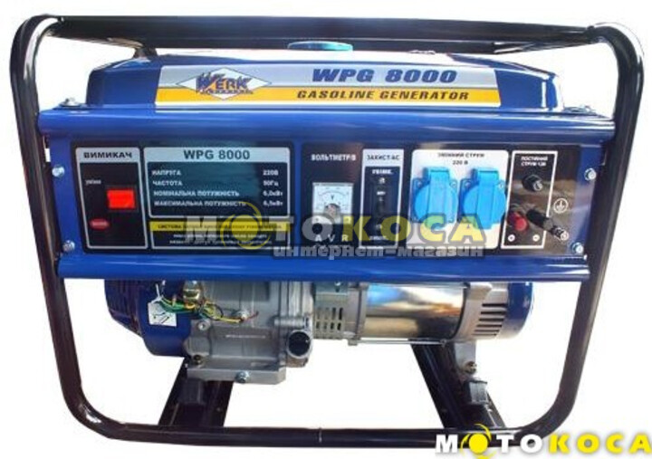 Бензиновый генератор WERK WPG8000 купить, отзывы
